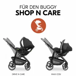Babyschalen Adapter für Buggy Shop N Care - Black
