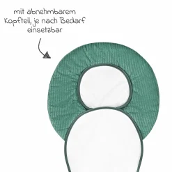 Babyschalen-Auflage Babycool für ein angenehmes Sitzgefühl - Cool Cord - Eucalyptus - Kollektion 2024