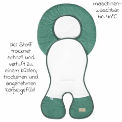 Babyschalen-Auflage Babycool für ein angenehmes Sitzgefühl - Cool Cord - Eucalyptus - Kollektion 2024