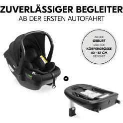 Babyschalen-Set Drive N Care Set i-Size (40 - 87 cm) inkl. Isofix Basis + GRATIS Schutzpaket, Einschlagdecke & Fehn Spielzeug-Set - Patina