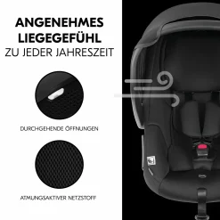 Babyschalen-Set Drive N Care Set i-Size (40 - 87 cm) inkl. Isofix Basis + GRATIS Schutzpaket, Einschlagdecke & Fehn Spielzeug-Set - Patina