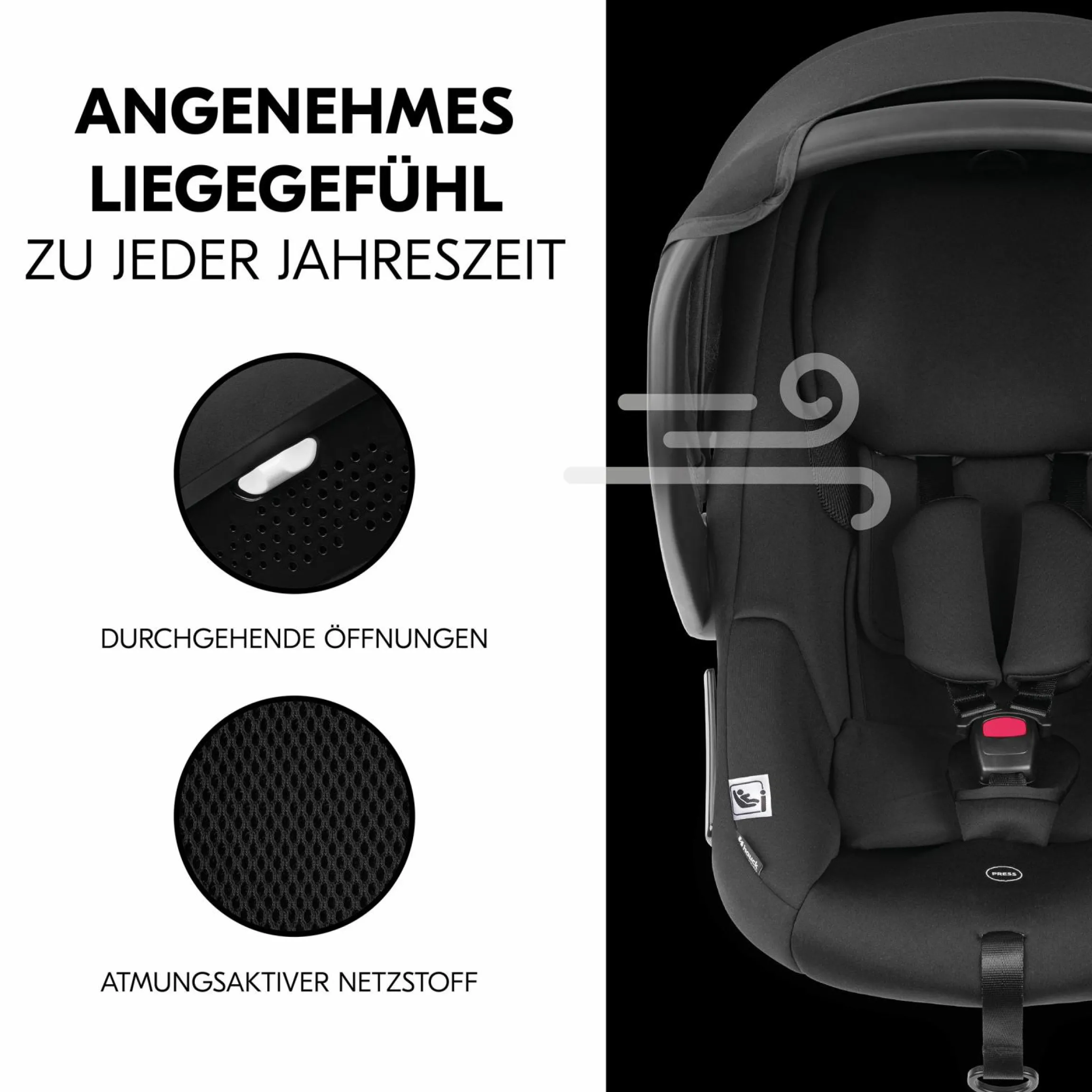 Babyschalen-Set Drive N Care Set i-Size (40 - 87 cm) inkl. Isofix Basis + GRATIS Schutzpaket, Einschlagdecke & Fehn Spielzeug-Set - Patina