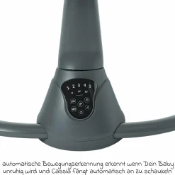 Babyschaukel Cassia Swing nur 4 kg leicht mit 5 Schaukel-Geschwindigkeiten, mehrere Sitz- und Liegepositionen 12 Melodien & 2 Spielzeuge - Beyond Green Eco - Kollektion 2025