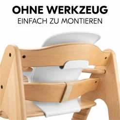 Baby-Sitz für Hochstühle Highchair Baby Seat (Rückenlehne und Schutzbügel) - White