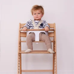 Baby-Sitz für Hochstühle Highchair Baby Seat (Rückenlehne und Schutzbügel) - White