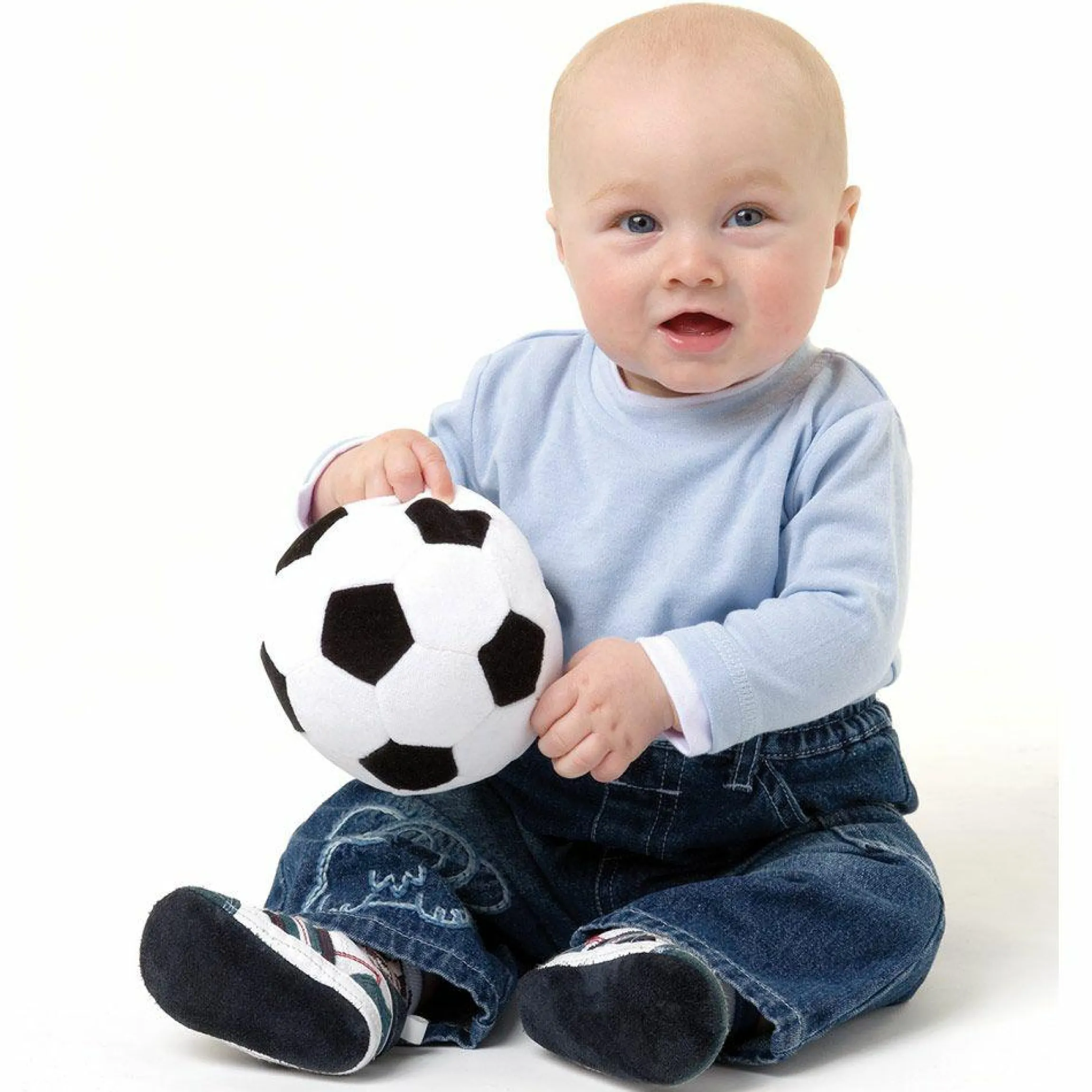 Baby-Stoffball mit Rassel - Mein erster Fußball