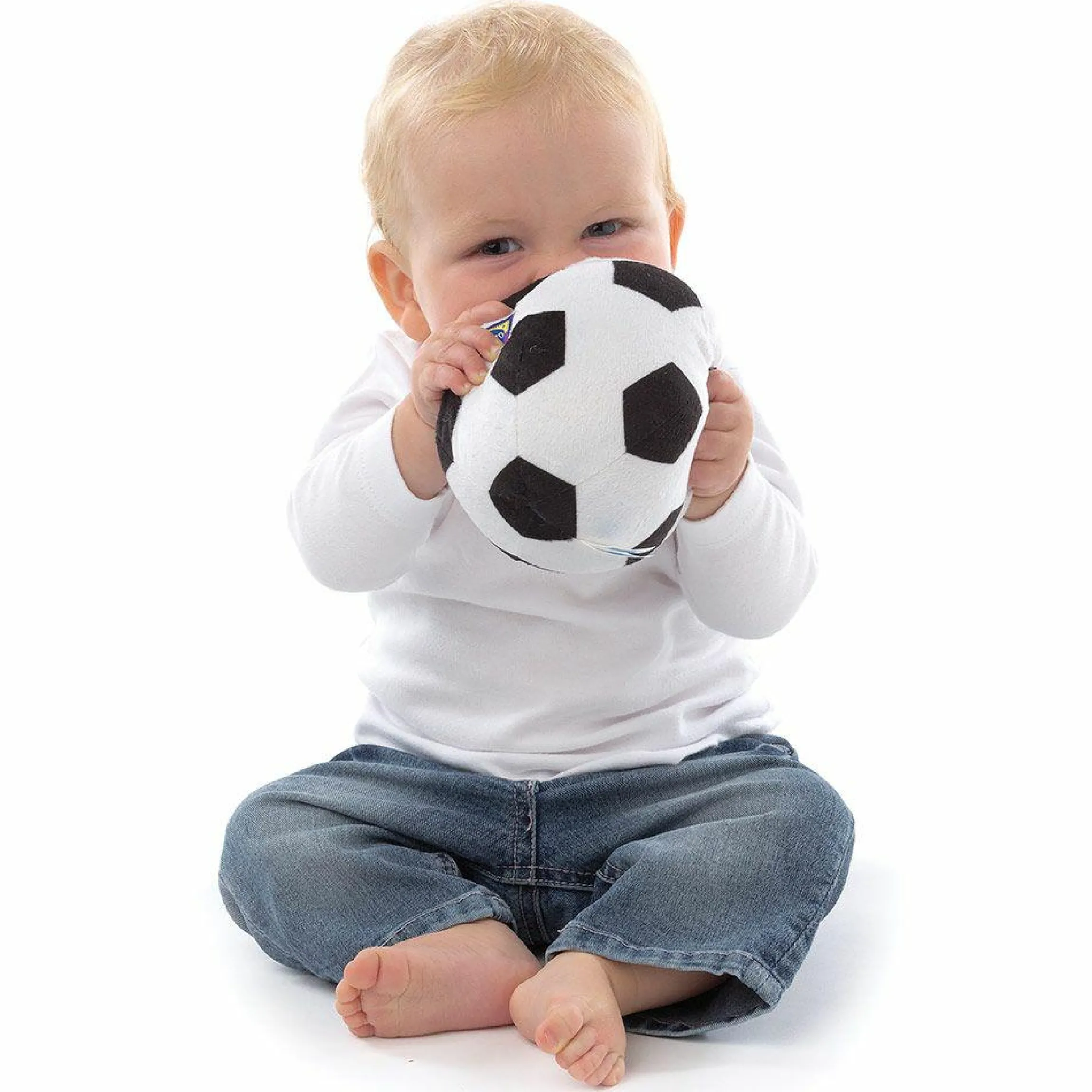 Baby-Stoffball mit Rassel - Mein erster Fußball