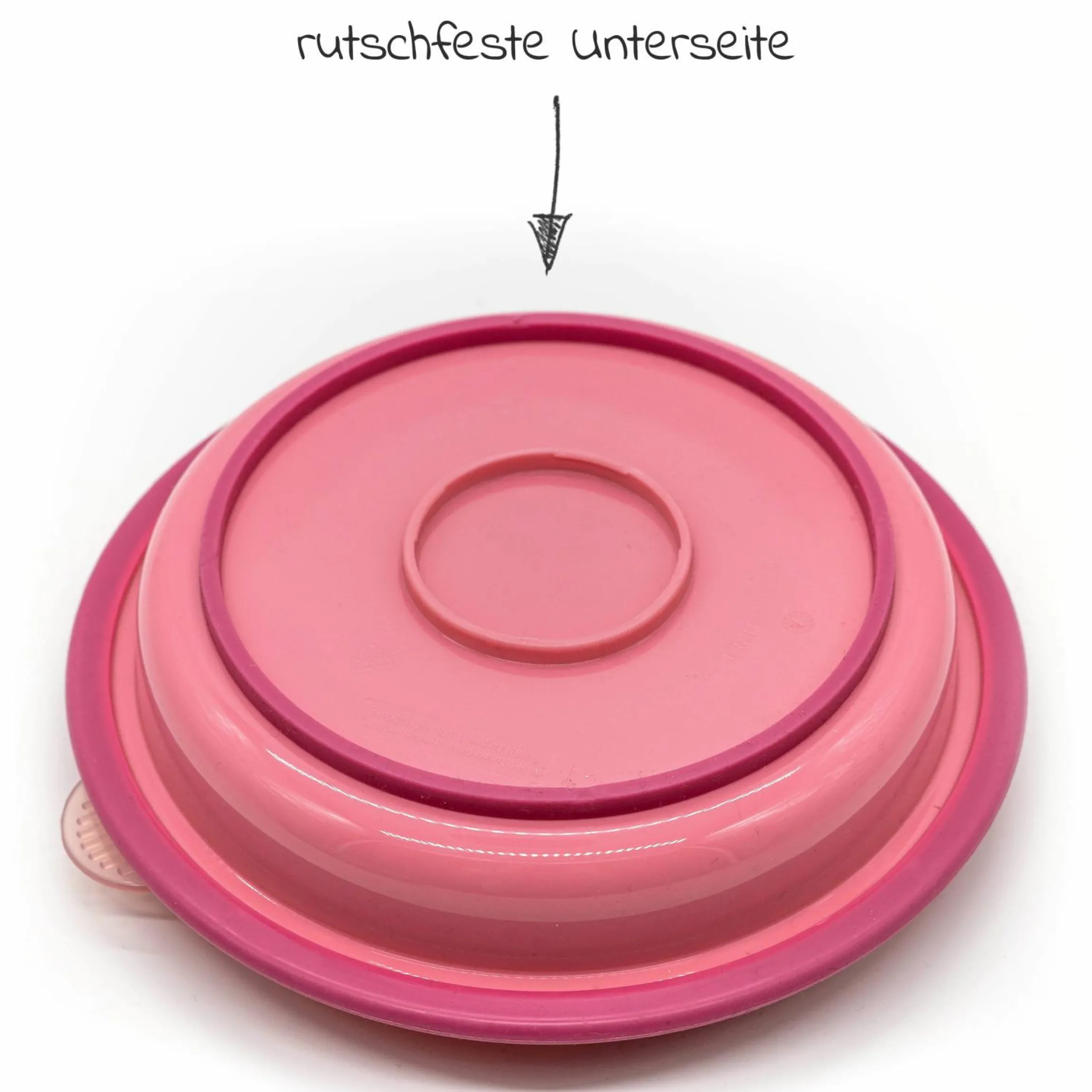 Babyteller zum Mitnehmen inkl. Besteck - Pink