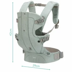Babytrage ab 3,5 -15 kg für Bauch- und Rückentrageposition - Pistazie - Kollektion 2025