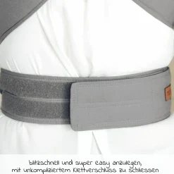Babytrage Breeze 2.0 Gr. L für Neugeborene von 3,5 kg -15 kg - Lightgrey