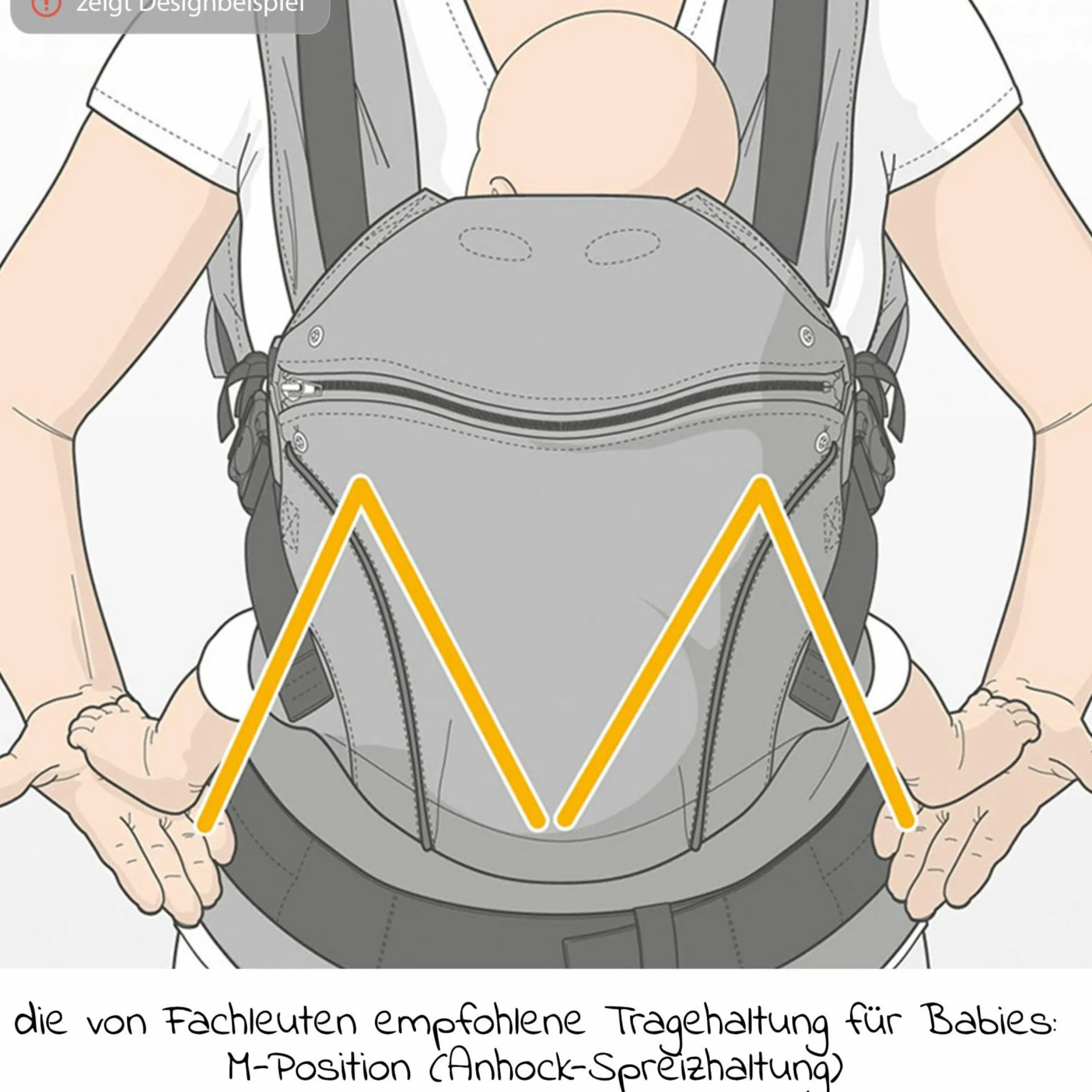 Babytrage Breeze 2.0 Gr. L für Neugeborene von 3,5 kg -15 kg - Pistazie