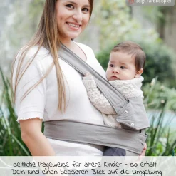 Babytrage Breeze 2.0 Gr. XL für Neugeborene von 3,5 kg -15 kg - Pistazie
