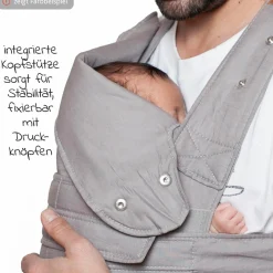 Babytrage Breeze 2.0 Gr. XL für Neugeborene von 3,5 kg -15 kg - Pistazie