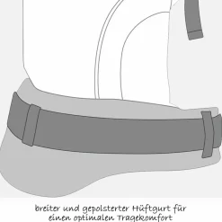 Babytrage Pure Cotton - Dark Grey