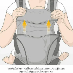 Babytrage Pure Cotton - Dark Grey