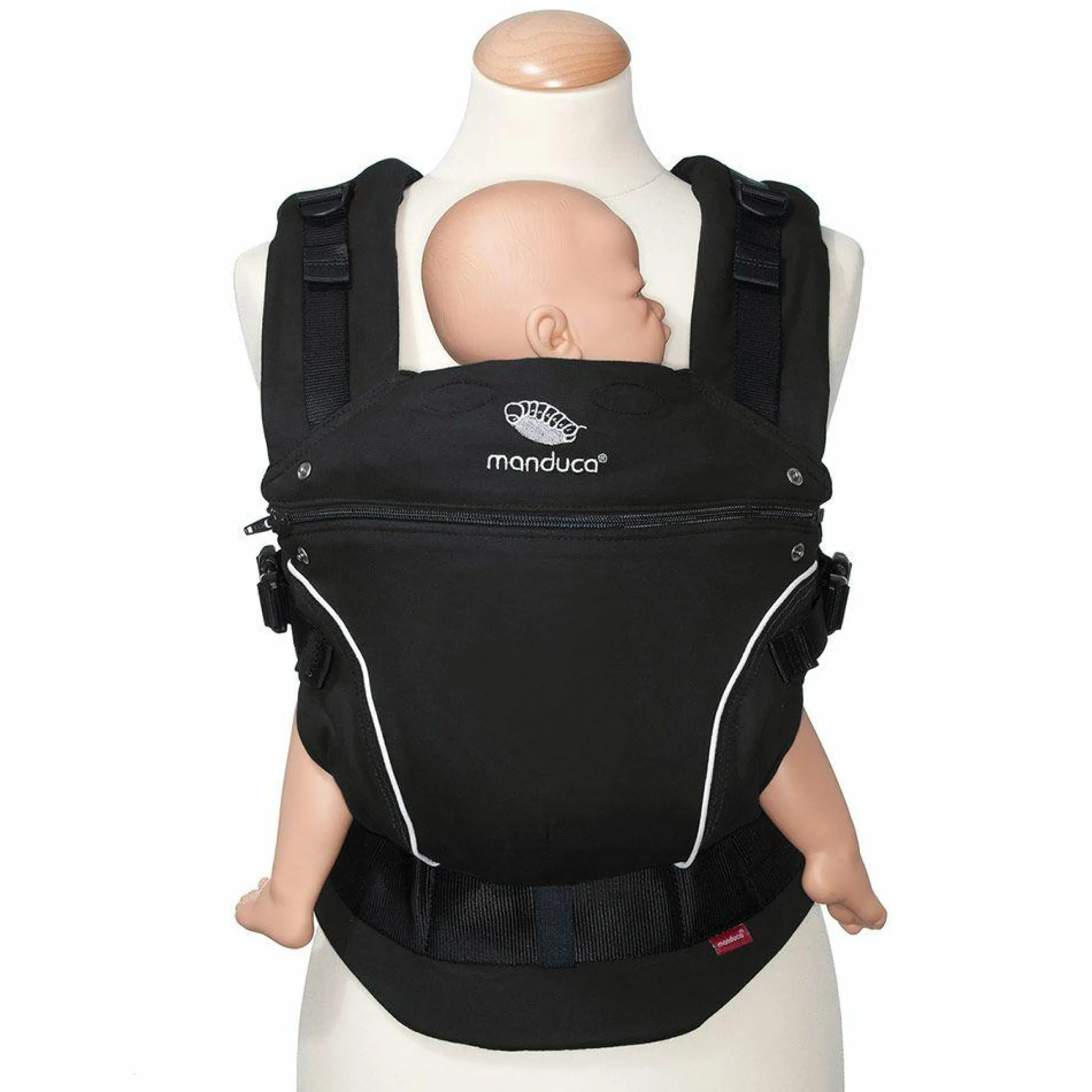 Babytrage Pure Cotton - Night Black