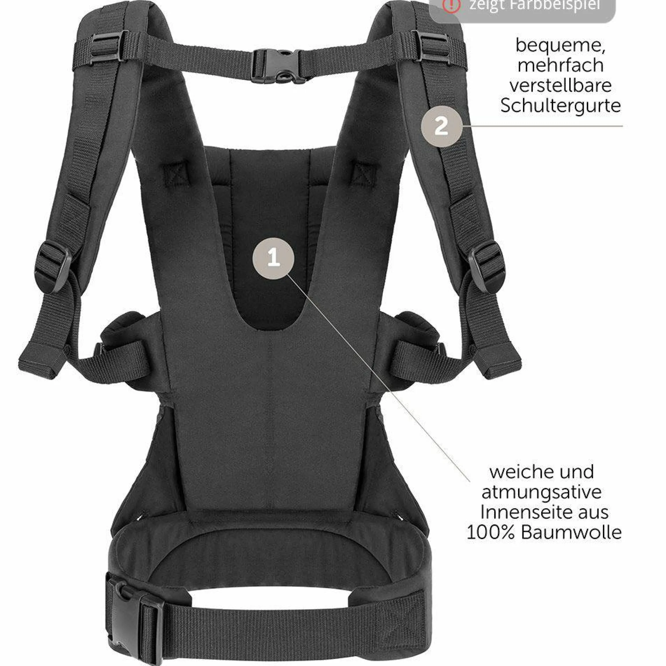 Babytrage Walk 4in1 - Grau Melange