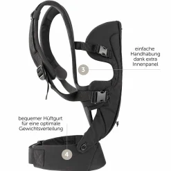 Babytrage Walk 4in1 - Schwarz