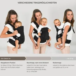 Babytrage Walk 4in1 - Schwarz