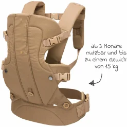 Babytrage Walk 4in1 für Bauch- und Rückentrageposition - Beige
