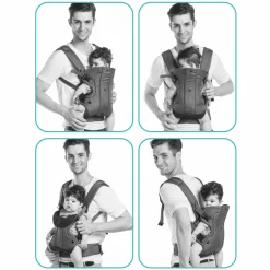 Babytrage Walk 4in1 für Bauch- und Rückentrageposition - Beige