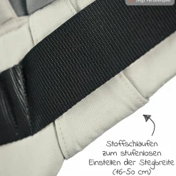 Babytrage XT für Neugeborene ab 3,5 kg - 20 kg mit 3 Tragepositionen aus 100% Bio-Baumwolle - RainbowNight - Navy Print