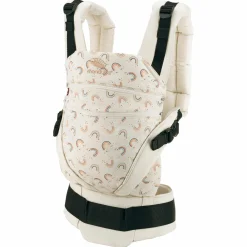 Babytrage XT für Neugeborene ab 3,5 kg - 20 kg mit 3 Tragepositionen aus 100% Bio-Baumwolle - RainbowDay - Sand Print