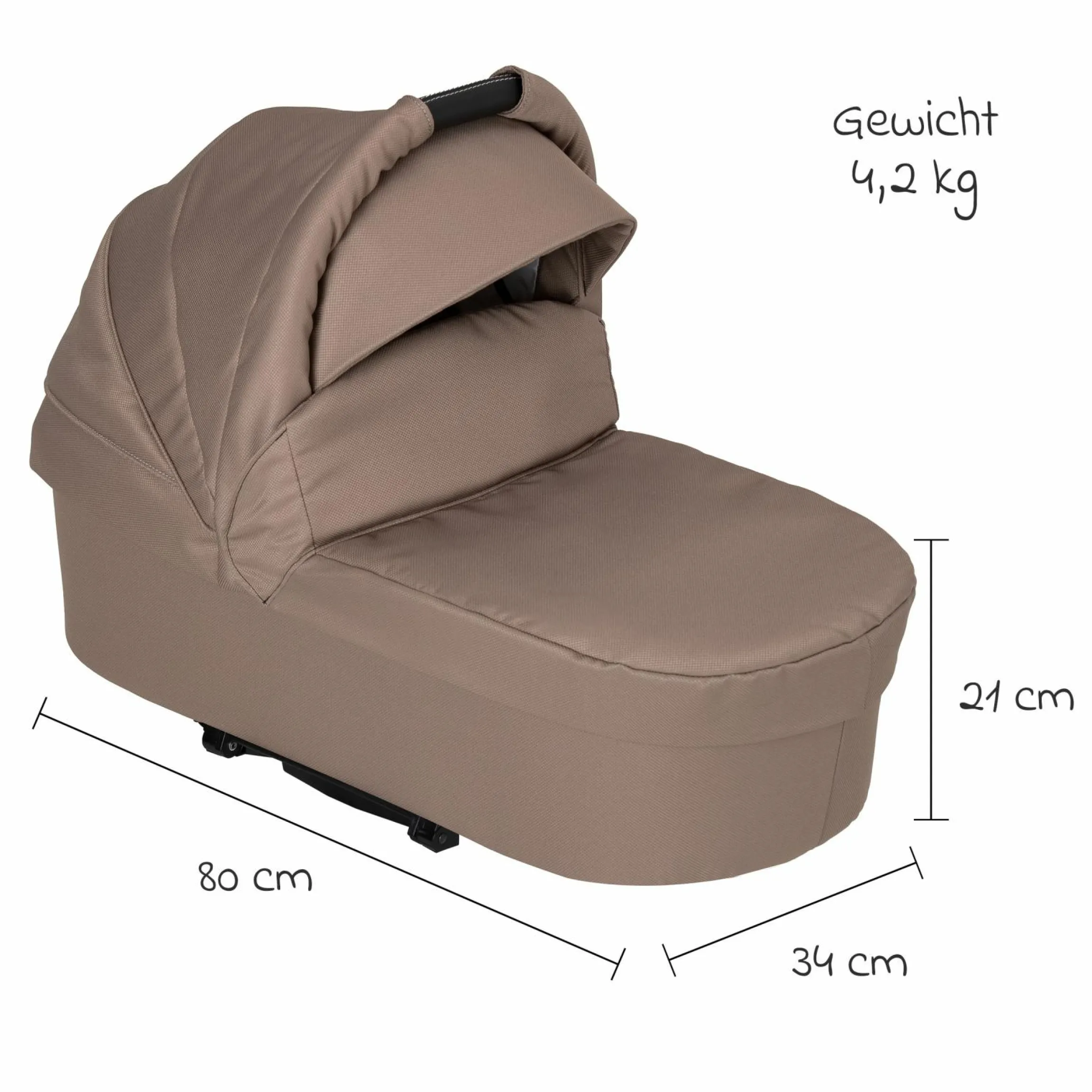 Babywanne / Falttasche Trend inkl. Windschutz & Softline Matratze für alle GTS-Modelle - Happy Feet - Kollektion 2024