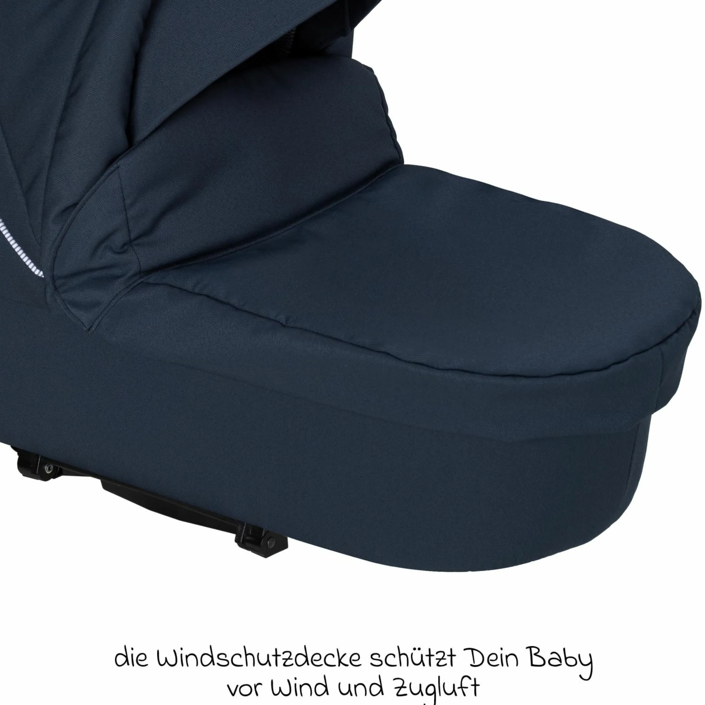 Babywanne / Falttasche Trend inkl. Windschutz & Softline Matratze für alle GTS-Modelle - Navy Stripes - Kollektion 2024