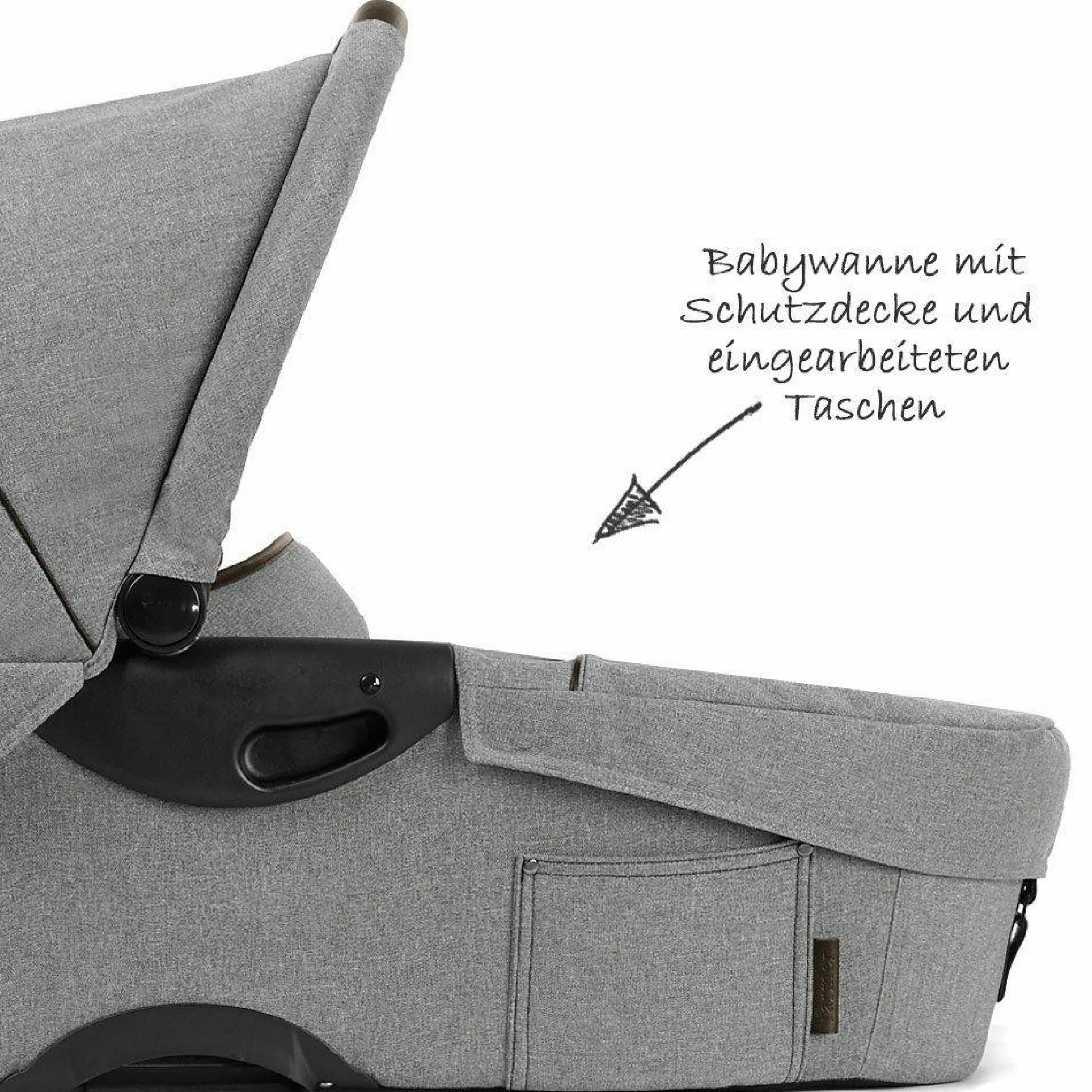 Babywanne Farmer Mist für EVO - Grau Melange