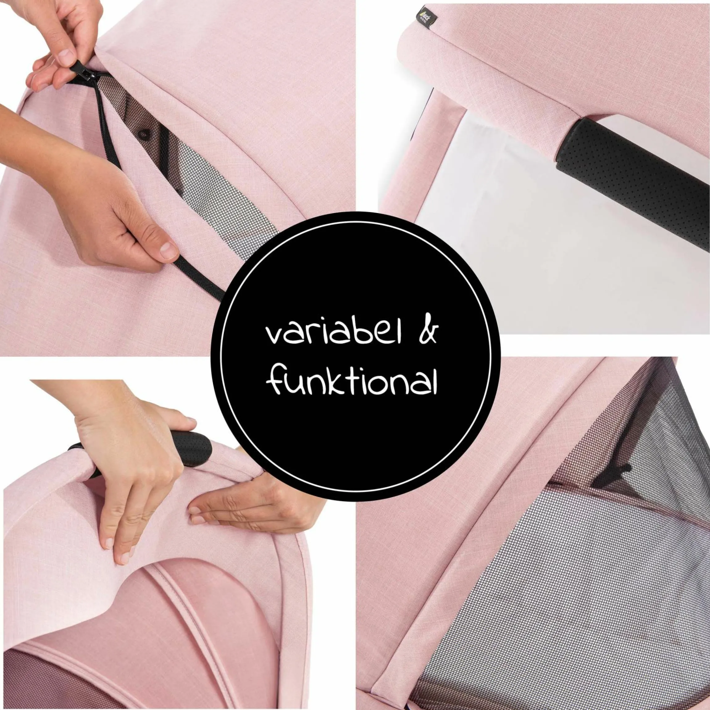 Babywanne für Buggy Colibri - Melange Rose