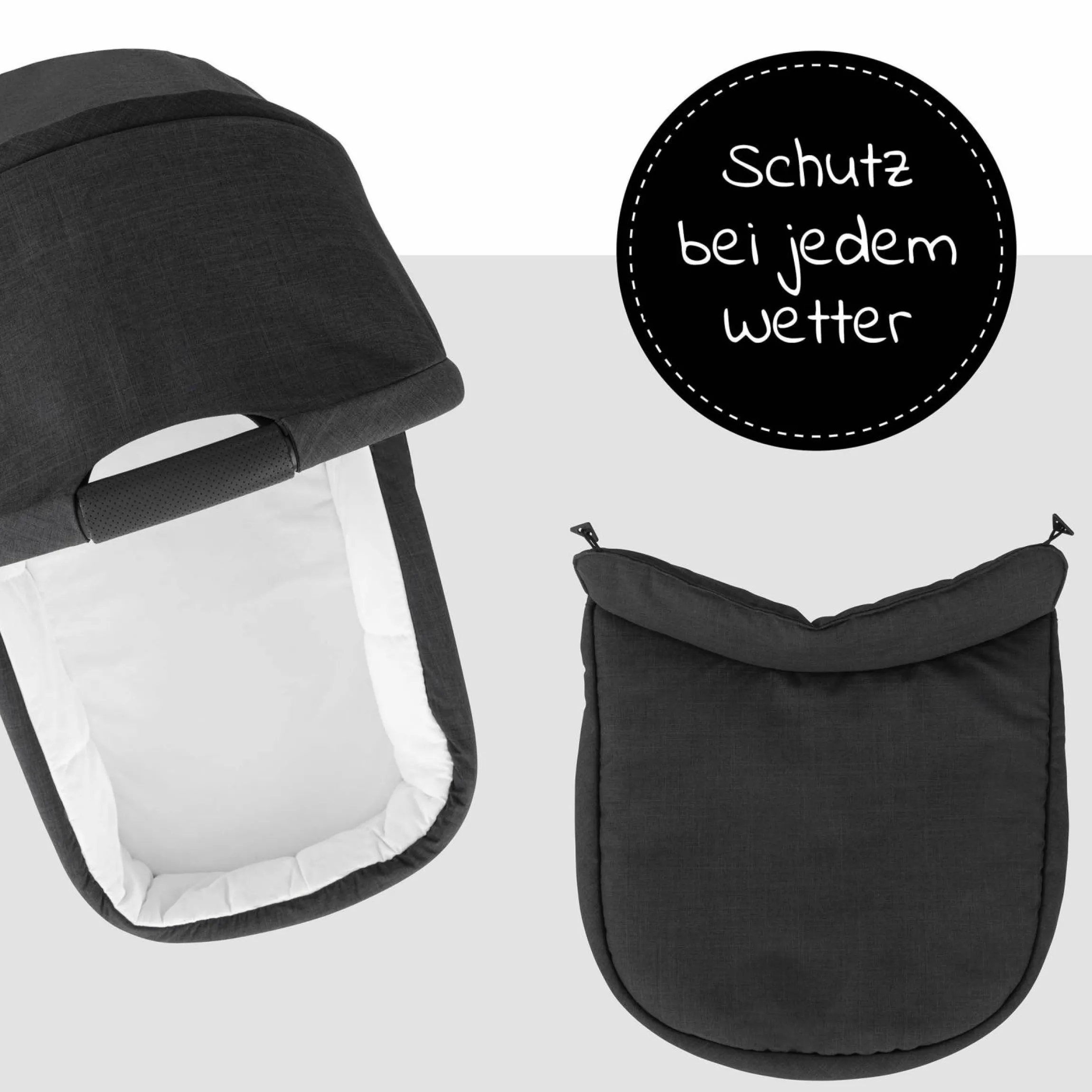 Babywanne für Buggy Colibri - Melange Black