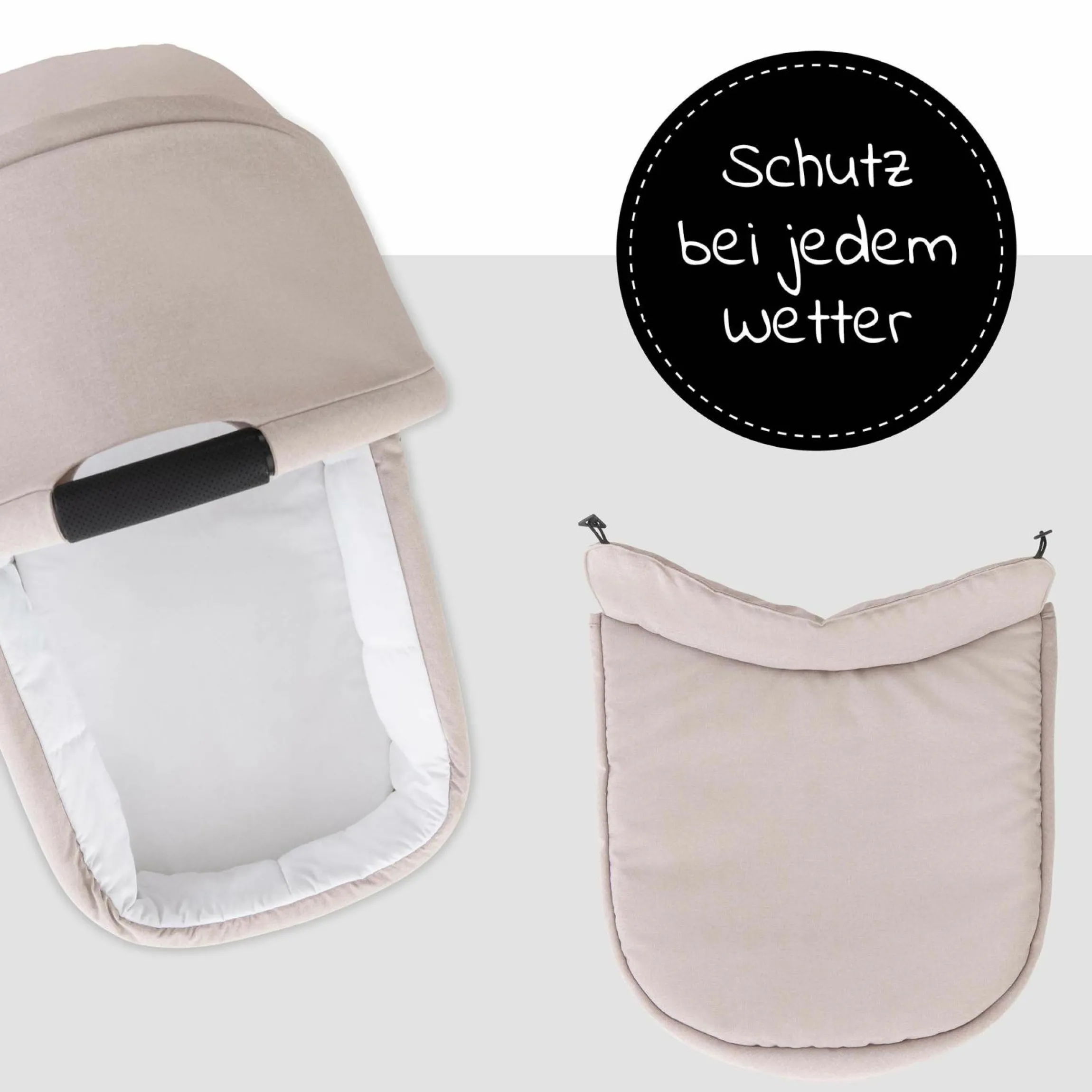 Babywanne für Buggy Colibri - Melange Beige