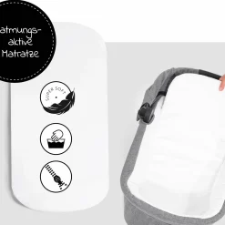Babywanne für Buggy Colibri - Melange Grey