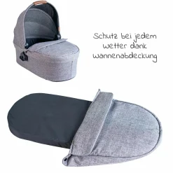 Babywanne für Buggy Flash - Woven Graphite