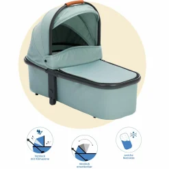 Babywanne für Jogger Run - Salbei Melange