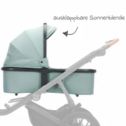 Babywanne für Jogger Run - Salbei Melange