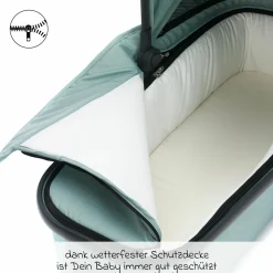 Babywanne für Jogger Run - Salbei Melange