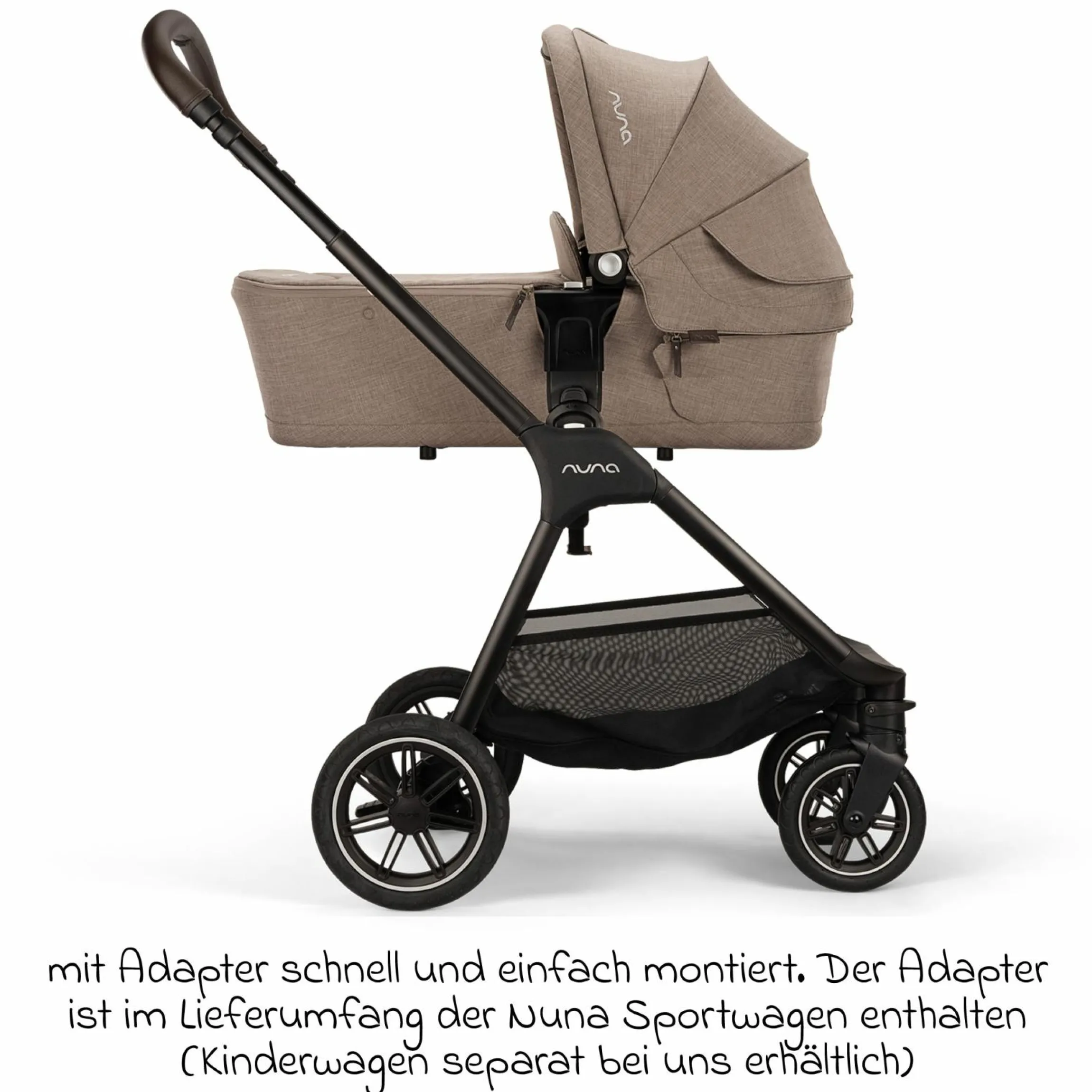Babywanne LYTL faltbar für TRIV next, SWIV, TRVL ab Geburt bis 9 Monate mit Sichtschutz, Belüftungsfenster inkl. Matratze & Regenschutz - Cedar - Kollektion 2025