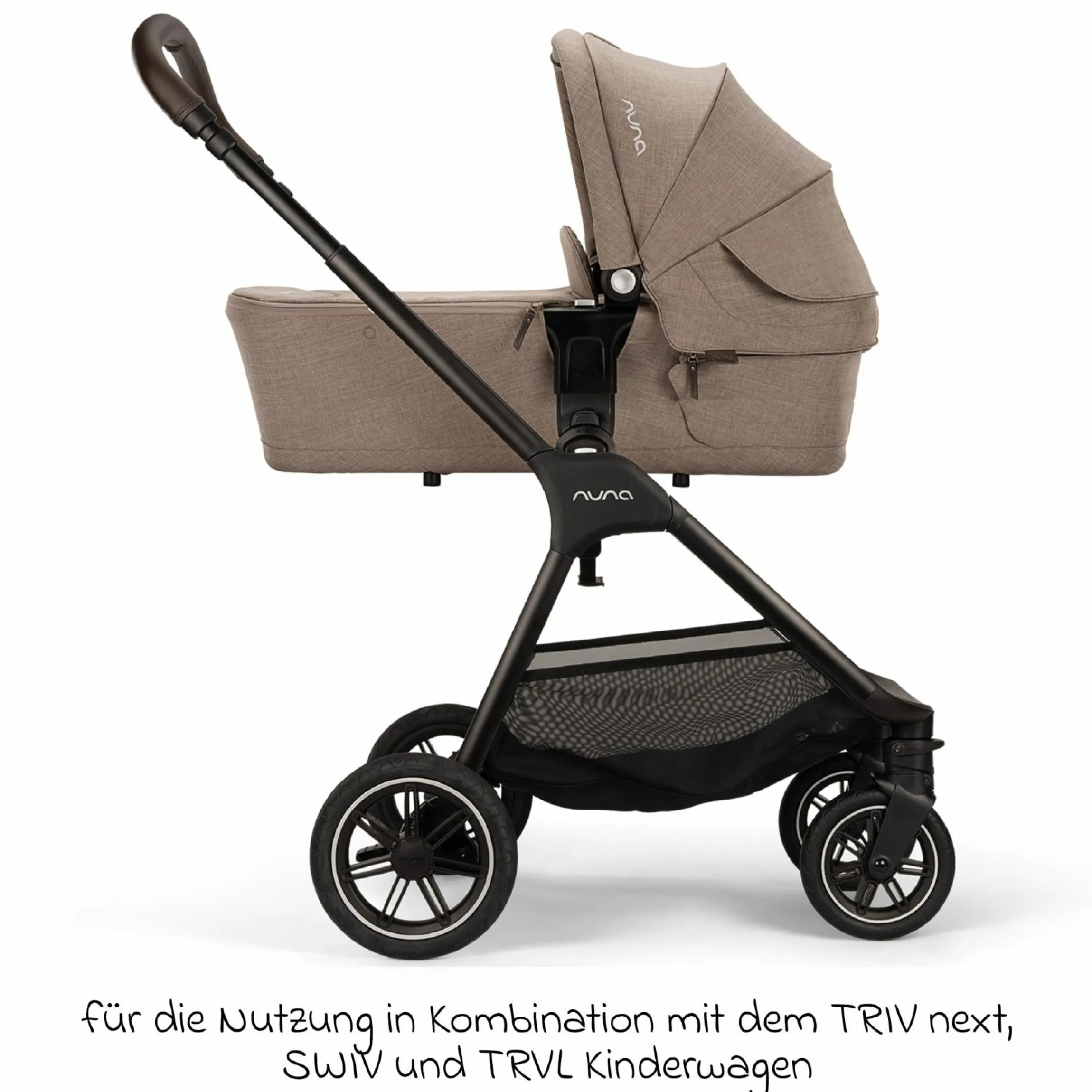 Babywanne LYTL faltbar für TRIV next, SWIV, TRVL ab Geburt bis 9 Monate mit Sichtschutz, Belüftungsfenster inkl. Matratze & Regenschutz - Cedar - Kollektion 2025