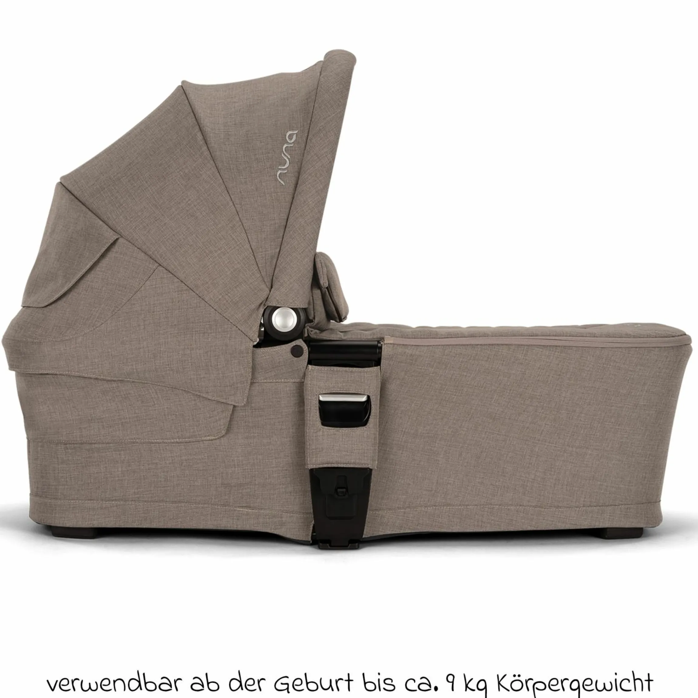 Babywanne MIXX next ab Geburt bis 9 Monate mit Sichtschutz, Belüftungsfenster inkl. Matratze & Regenschutz - Cedar - Kollektion 2025
