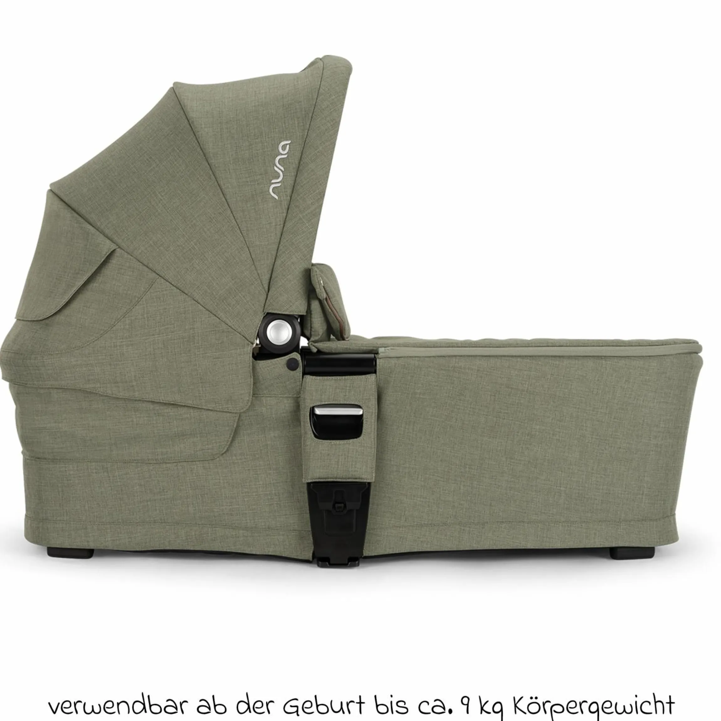 Babywanne MIXX next ab Geburt bis 9 Monate mit Sichtschutz, Belüftungsfenster inkl. Matratze & Regenschutz - Pine - Kollektion 2025
