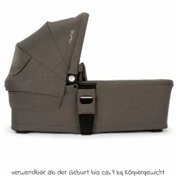 Babywanne MIXX next ab Geburt bis 9 Monate mit Sichtschutz, Belüftungsfenster inkl. Matratze & Regenschutz - Thunder - Kollektion 2025