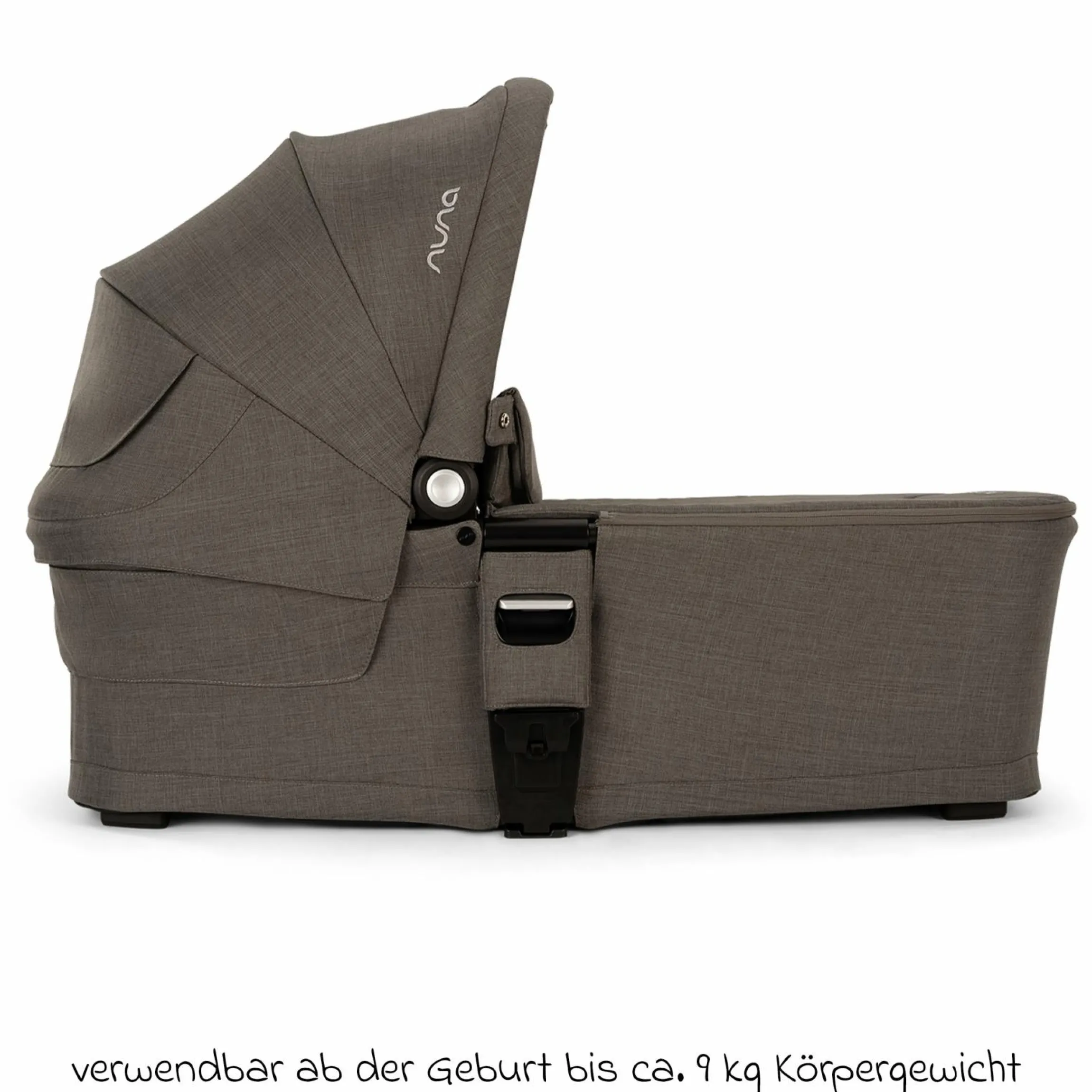 Babywanne MIXX next ab Geburt bis 9 Monate mit Sichtschutz, Belüftungsfenster inkl. Matratze & Regenschutz - Thunder - Kollektion 2025
