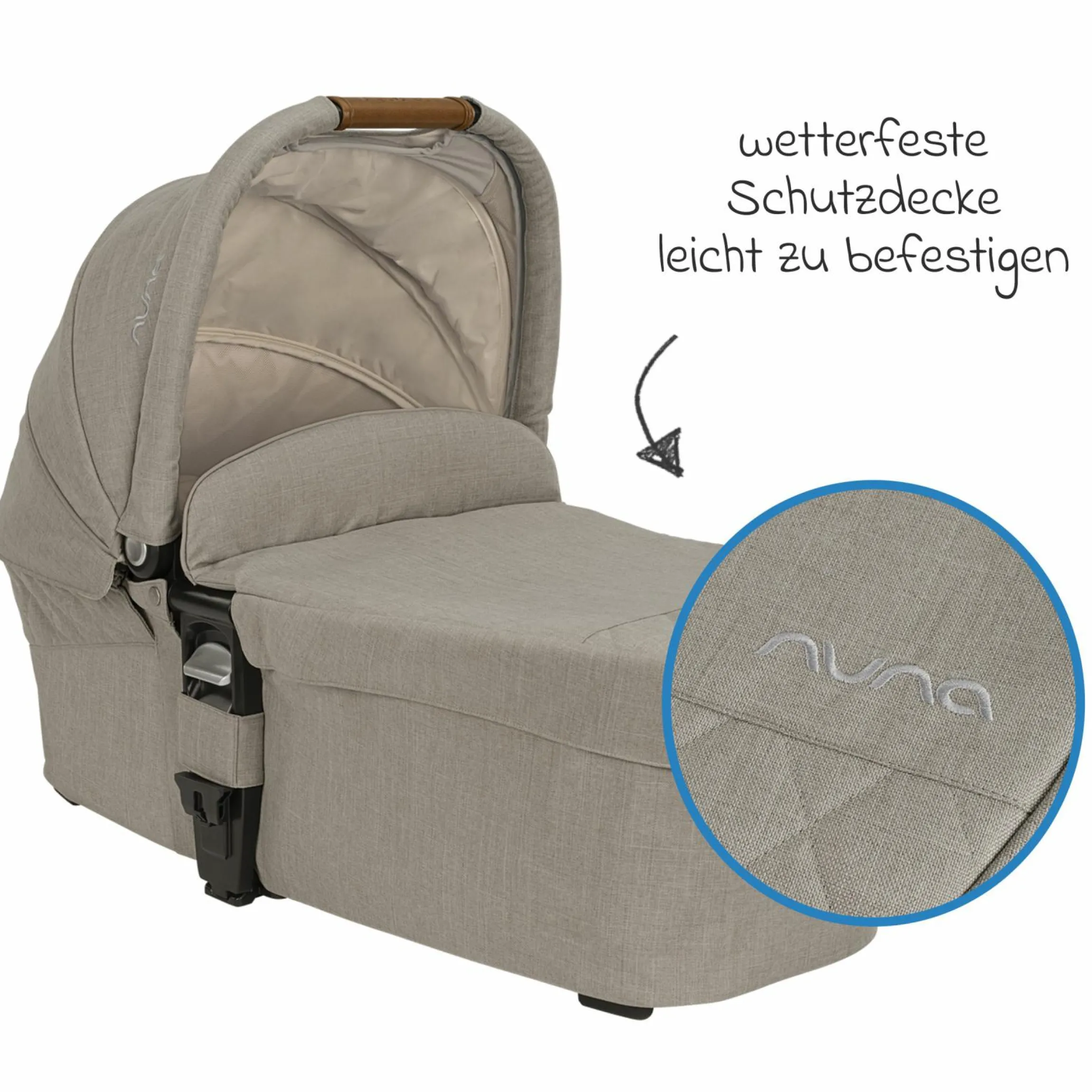 Babywanne MIXX next mit Mesh-Fenster für Kinderwagen Mixx next inkl. Matratze & Regenschutz - Hazelwood