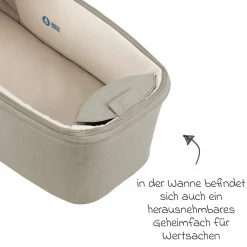 Babywanne MIXX next mit Mesh-Fenster für Kinderwagen Mixx next inkl. Matratze & Regenschutz - Hazelwood