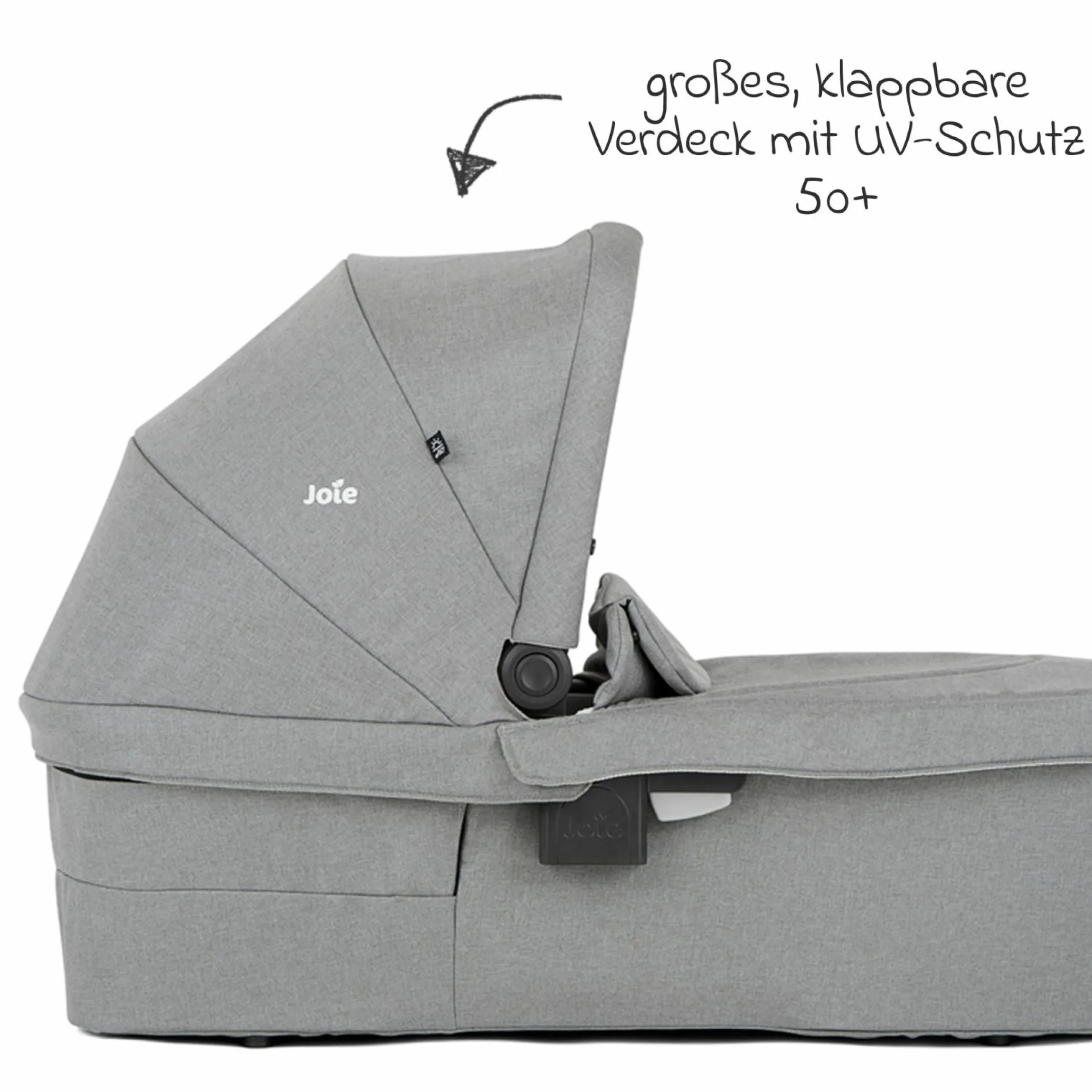 Babywanne Ramble XL ab Geburt - 9 Monate für Versatrax, Versatrax E ink. Regenschutz - Pebble
