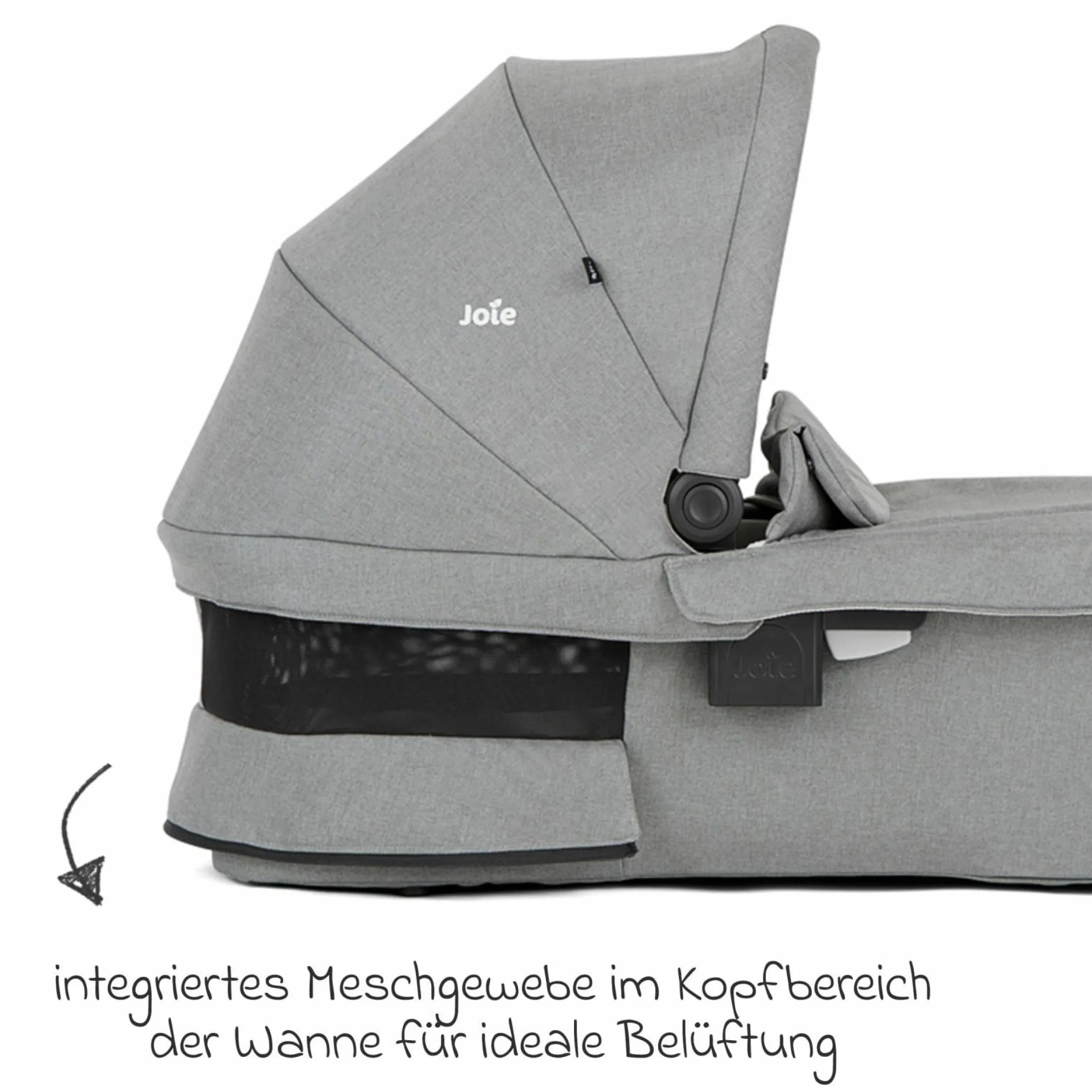 Babywanne Ramble XL ab Geburt - 9 Monate für Versatrax, Versatrax E ink. Regenschutz - Pebble