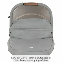 Babywanne Ramble XL ab Geburt - 9 Monate für Versatrax, Versatrax E ink. Regenschutz - Pebble