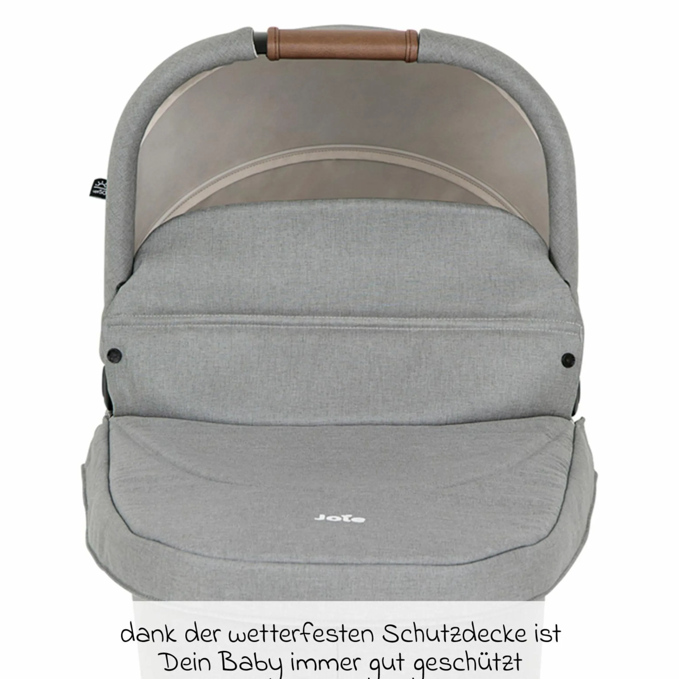 Babywanne Ramble XL ab Geburt - 9 Monate für Versatrax, Versatrax E ink. Regenschutz - Pebble